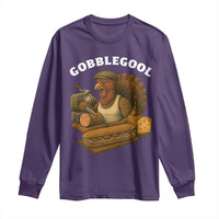 Gobblegool Funny Thanksgiving Long Sleeve Shirt Italian Turkey Deli Humor Sub Sandwich - Wonder Print Shop
