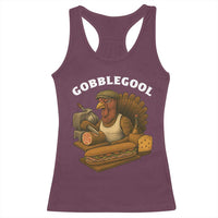 Gobblegool Funny Thanksgiving Racerback Tank Top Italian Turkey Deli Humor Sub Sandwich - Wonder Print Shop