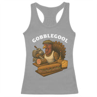 Gobblegool Funny Thanksgiving Racerback Tank Top Italian Turkey Deli Humor Sub Sandwich - Wonder Print Shop
