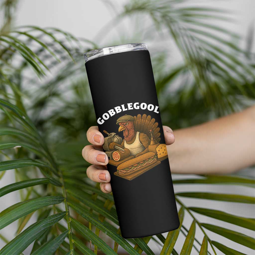 Gobblegool Funny Thanksgiving Skinny Tumbler Italian Turkey Deli Humor Sub Sandwich - Wonder Print Shop