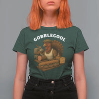 Gobblegool Funny Thanksgiving T Shirt For Women Italian Turkey Deli Humor Sub Sandwich - Wonder Print Shop