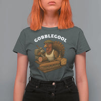 Gobblegool Funny Thanksgiving T Shirt For Women Italian Turkey Deli Humor Sub Sandwich - Wonder Print Shop