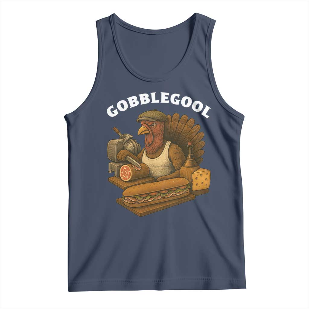 Gobblegool Funny Thanksgiving Tank Top Italian Turkey Deli Humor Sub Sandwich - Wonder Print Shop
