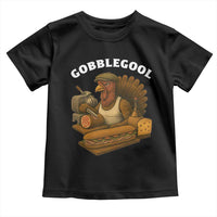 Gobblegool Funny Thanksgiving Toddler T Shirt Italian Turkey Deli Humor Sub Sandwich - Wonder Print Shop