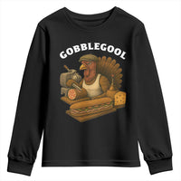 Gobblegool Funny Thanksgiving Youth Sweatshirt Italian Turkey Deli Humor Sub Sandwich - Wonder Print Shop