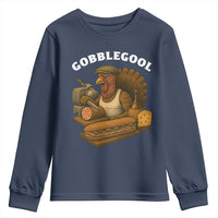 Gobblegool Funny Thanksgiving Youth Sweatshirt Italian Turkey Deli Humor Sub Sandwich - Wonder Print Shop