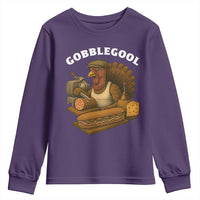 Gobblegool Funny Thanksgiving Youth Sweatshirt Italian Turkey Deli Humor Sub Sandwich - Wonder Print Shop