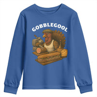 Gobblegool Funny Thanksgiving Youth Sweatshirt Italian Turkey Deli Humor Sub Sandwich - Wonder Print Shop