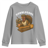 Gobblegool Funny Thanksgiving Youth Sweatshirt Italian Turkey Deli Humor Sub Sandwich - Wonder Print Shop