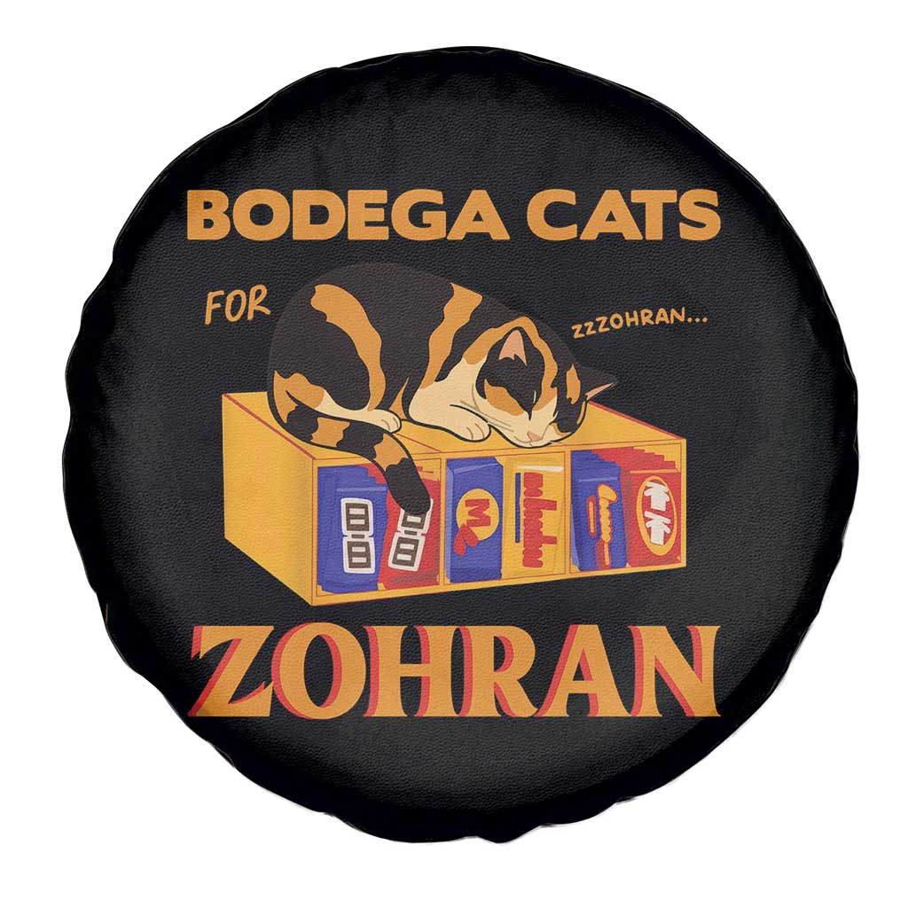 Bodega Cats for Zohran Spare Tire Cover New York Mamdani Supporter Mayor Cute Cat - Wonder Print Shop