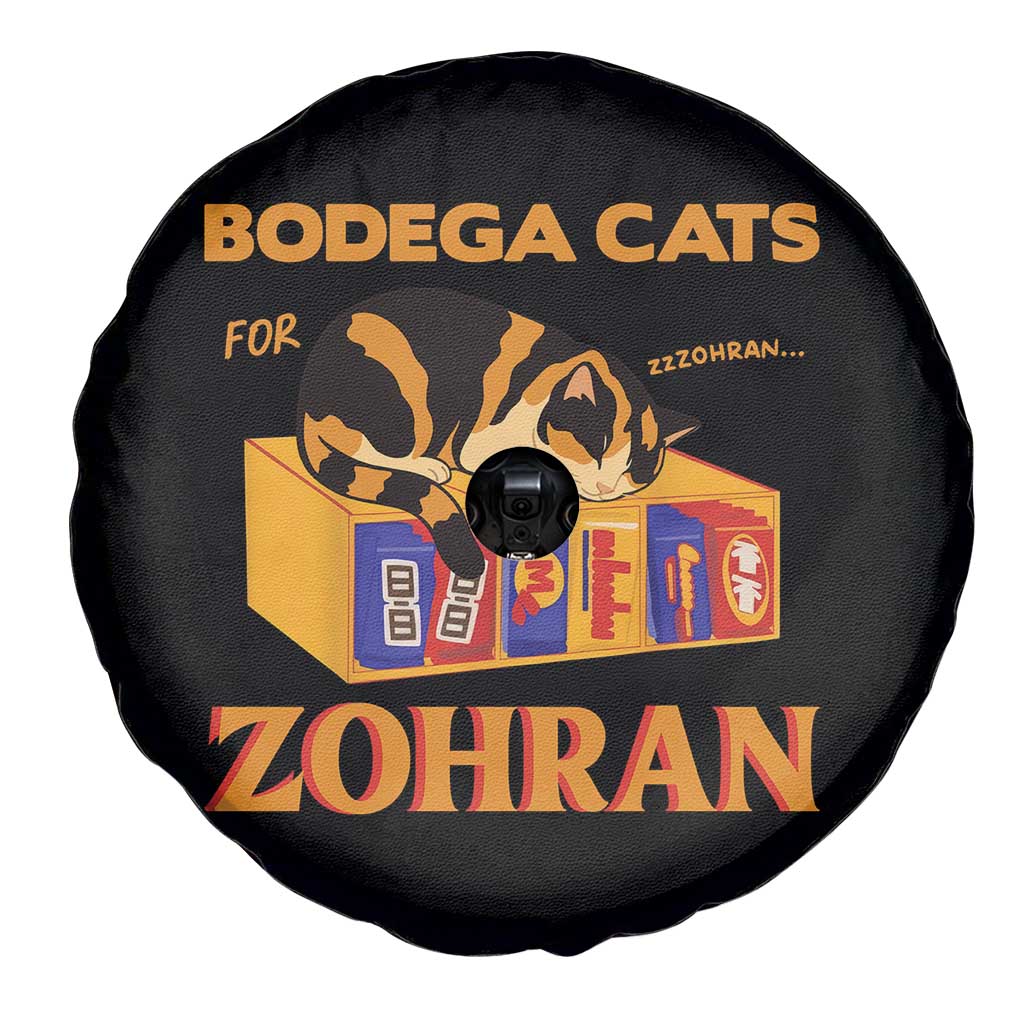 Bodega Cats for Zohran Spare Tire Cover New York Mamdani Supporter Mayor Cute Cat - Wonder Print Shop