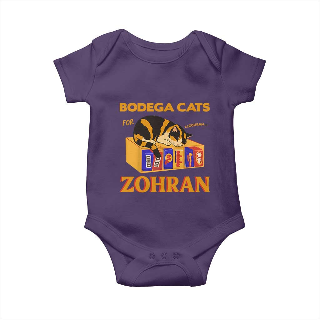 Bodega Cats for Zohran Baby Onesie New York Mamdani Supporter Mayor Cute Cat - Wonder Print Shop