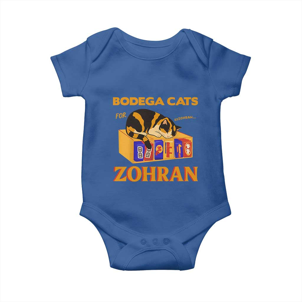 Bodega Cats for Zohran Baby Onesie New York Mamdani Supporter Mayor Cute Cat - Wonder Print Shop