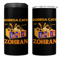 Bodega Cats for Zohran 4 in 1 Can Cooler Tumbler New York Mamdani Supporter Mayor Cute Cat - Wonder Print Shop