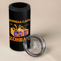 Bodega Cats for Zohran 4 in 1 Can Cooler Tumbler New York Mamdani Supporter Mayor Cute Cat - Wonder Print Shop