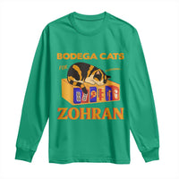 Bodega Cats for Zohran Long Sleeve Shirt New York Mamdani Supporter Mayor Cute Cat - Wonder Print Shop