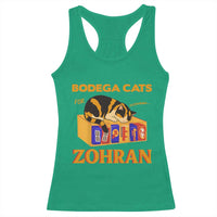 Bodega Cats for Zohran Racerback Tank Top New York Mamdani Supporter Mayor Cute Cat - Wonder Print Shop