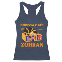 Bodega Cats for Zohran Racerback Tank Top New York Mamdani Supporter Mayor Cute Cat - Wonder Print Shop