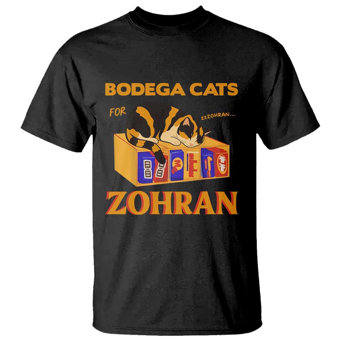 Bodega Cats for Zohran T Shirt New York Mamdani Supporter Mayor Cute Cat - Wonder Print Shop