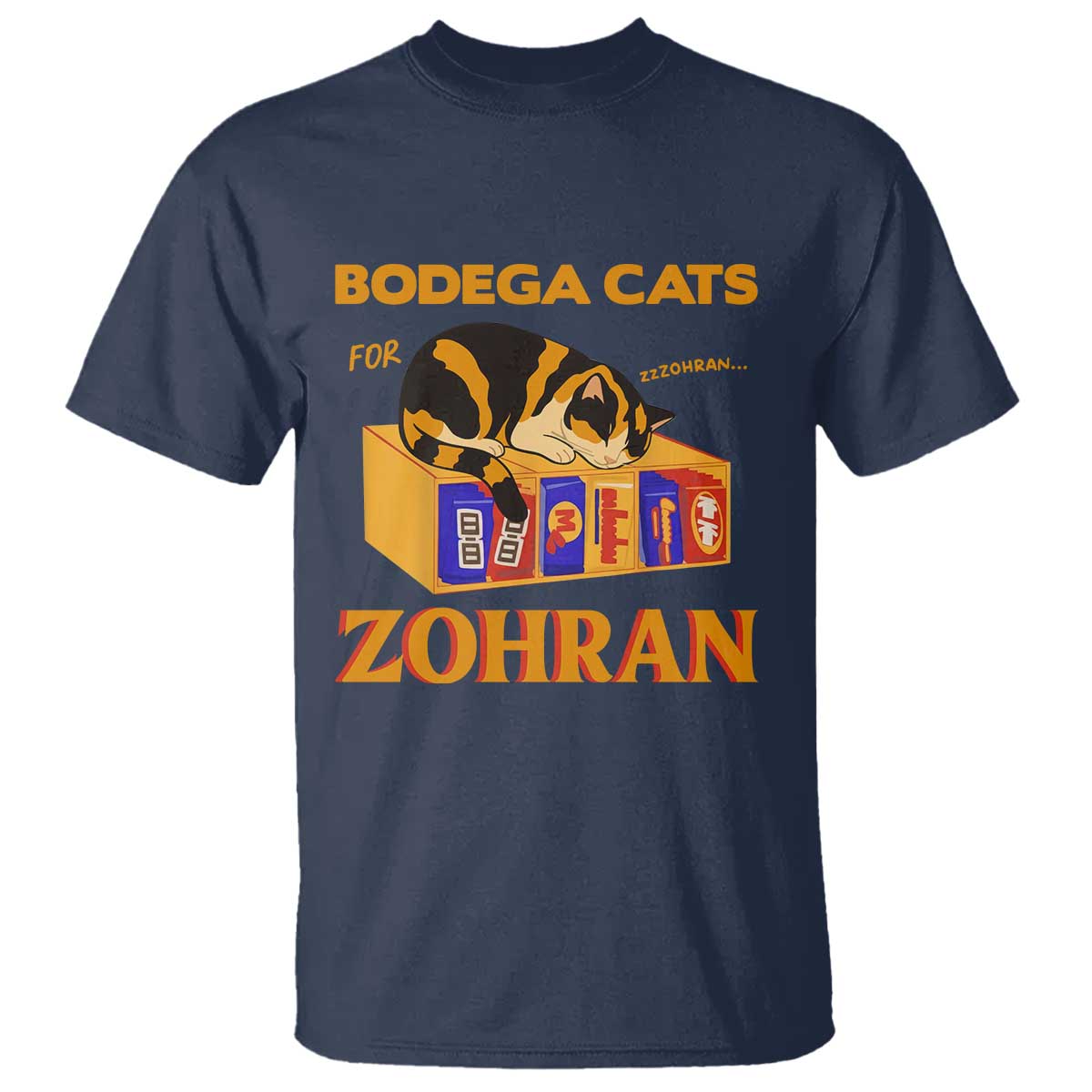 Bodega Cats for Zohran T Shirt New York Mamdani Supporter Mayor Cute Cat - Wonder Print Shop