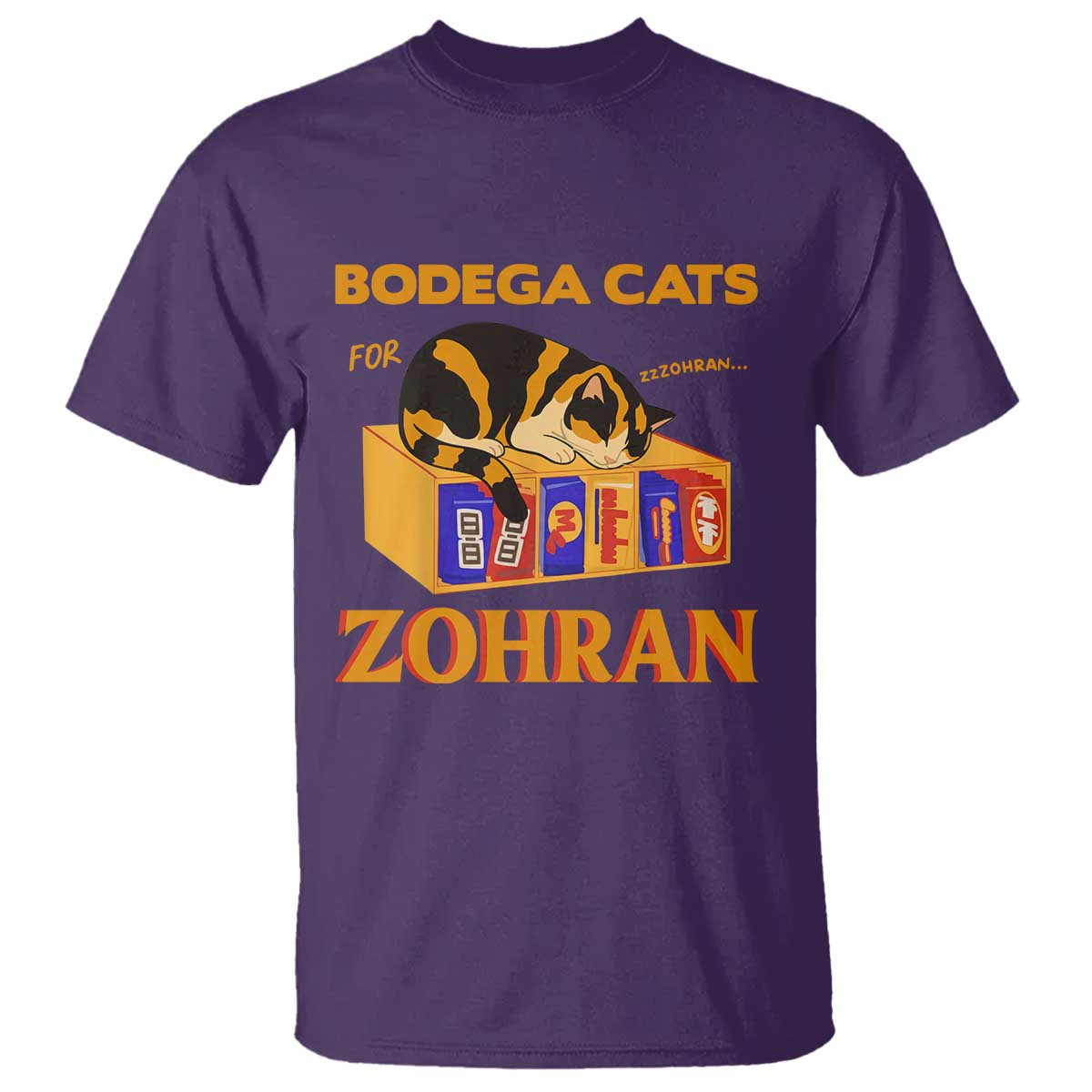 Bodega Cats for Zohran T Shirt New York Mamdani Supporter Mayor Cute Cat - Wonder Print Shop