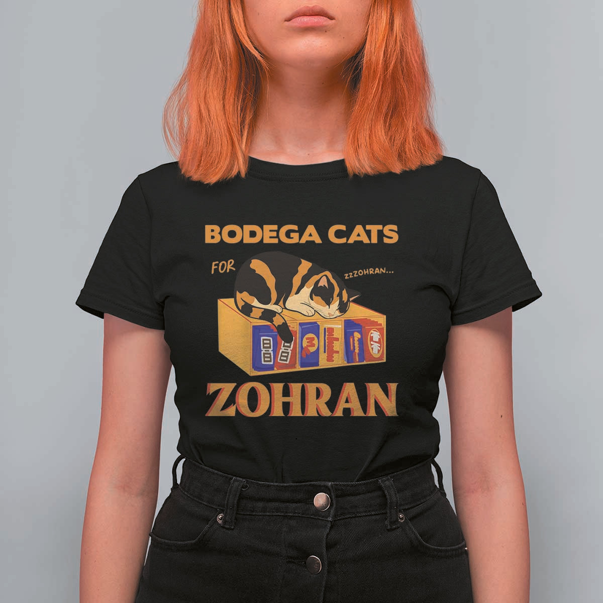 Bodega Cats for Zohran T Shirt For Women New York Mamdani Supporter Mayor Cute Cat - Wonder Print Shop