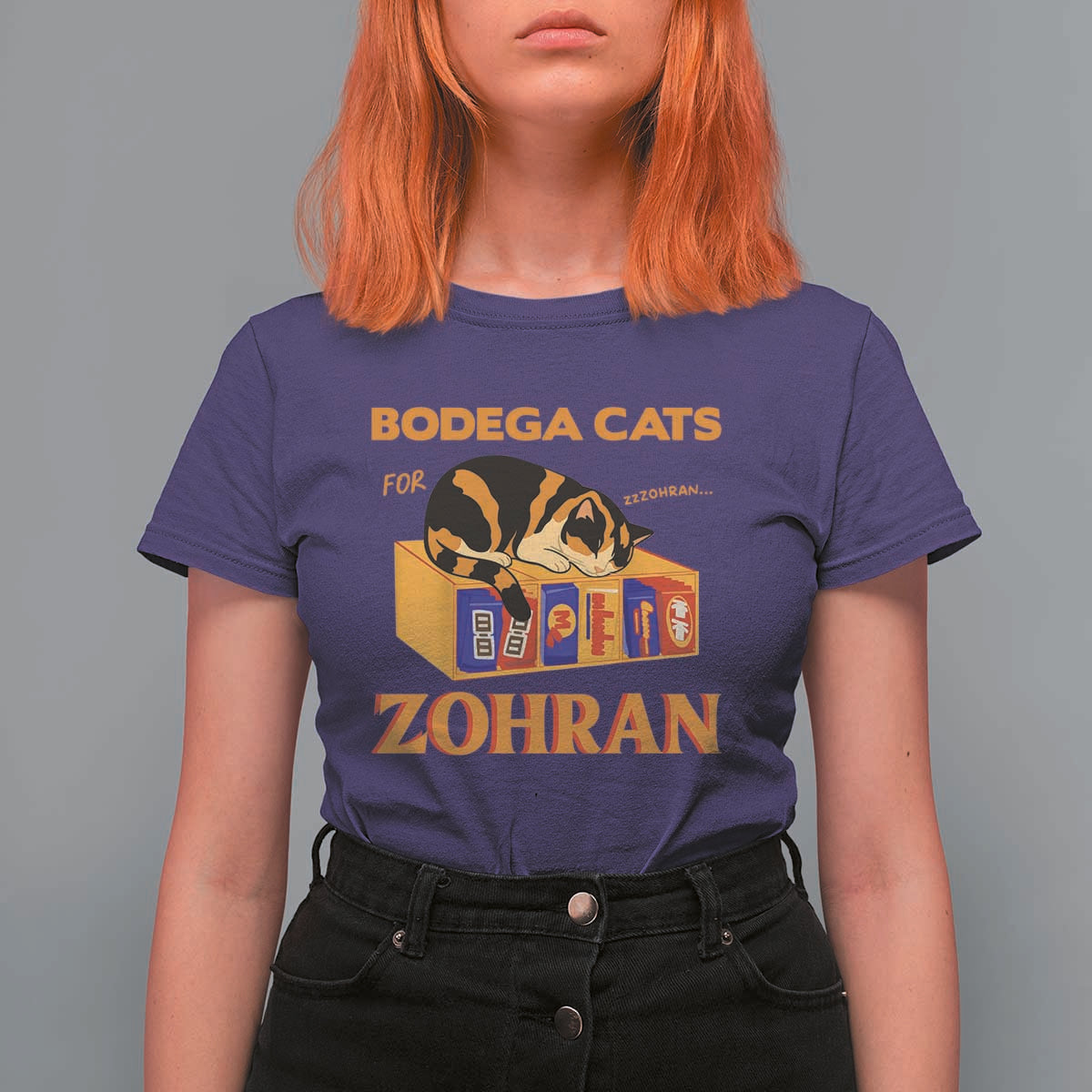 Bodega Cats for Zohran T Shirt For Women New York Mamdani Supporter Mayor Cute Cat - Wonder Print Shop