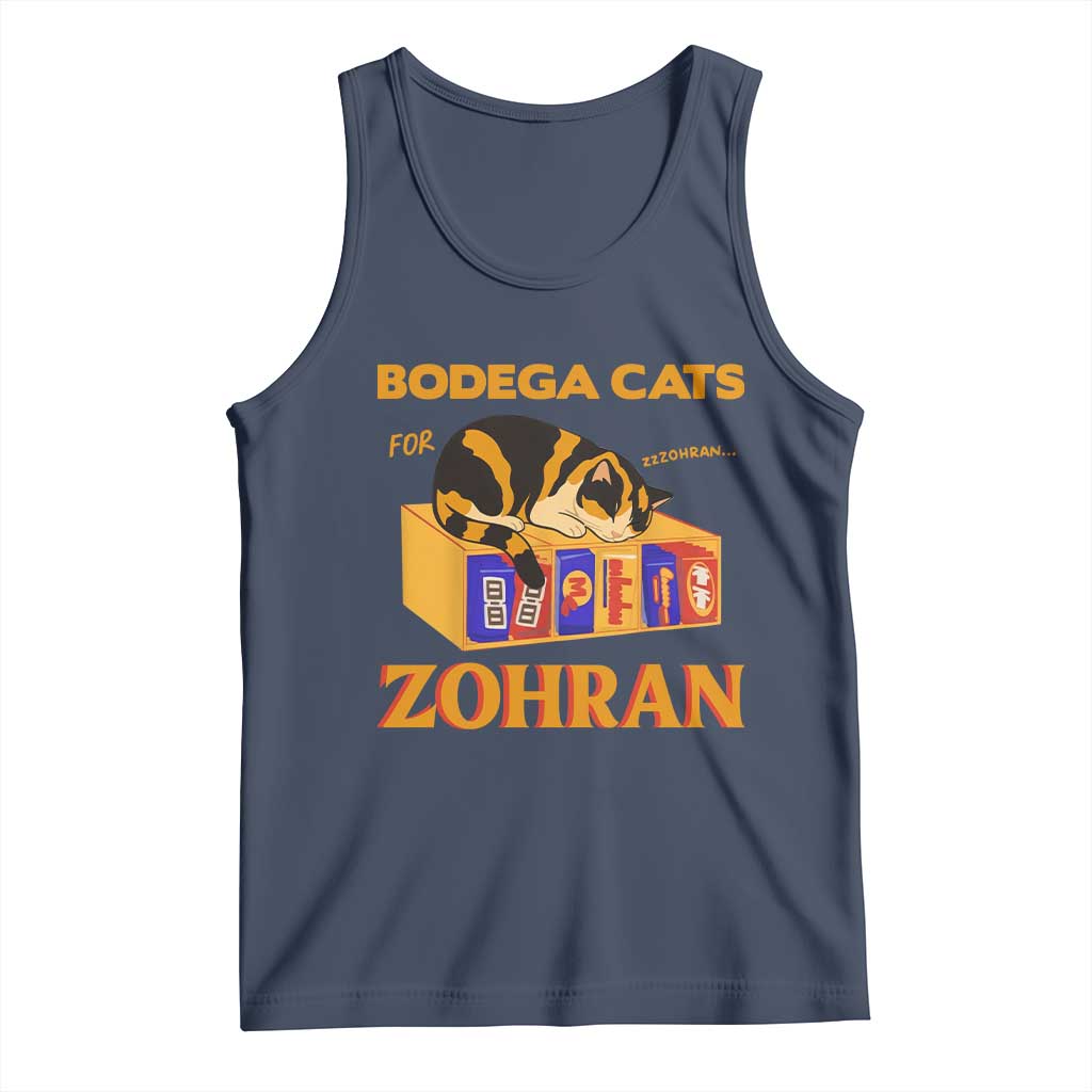 Bodega Cats for Zohran Tank Top New York Mamdani Supporter Mayor Cute Cat - Wonder Print Shop