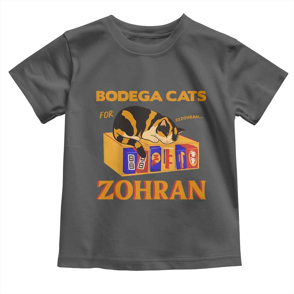 Bodega Cats for Zohran Toddler T Shirt New York Mamdani Supporter Mayor Cute Cat - Wonder Print Shop