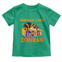 Bodega Cats for Zohran Toddler T Shirt New York Mamdani Supporter Mayor Cute Cat - Wonder Print Shop