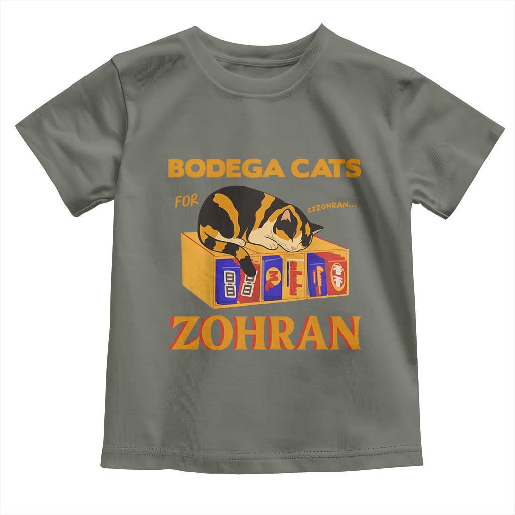 Bodega Cats for Zohran Toddler T Shirt New York Mamdani Supporter Mayor Cute Cat - Wonder Print Shop
