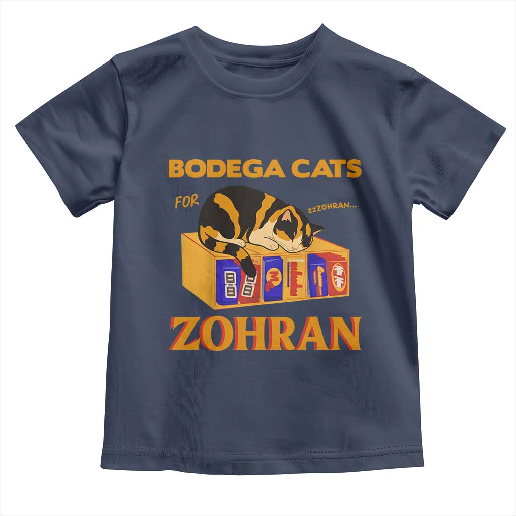 Bodega Cats for Zohran Toddler T Shirt New York Mamdani Supporter Mayor Cute Cat - Wonder Print Shop