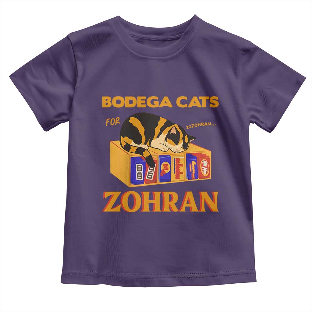 Bodega Cats for Zohran Toddler T Shirt New York Mamdani Supporter Mayor Cute Cat - Wonder Print Shop