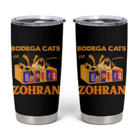 Bodega Cats for Zohran Tumbler Cup New York Mamdani Supporter Mayor Cute Cat - Wonder Print Shop