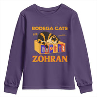 Bodega Cats for Zohran Youth Sweatshirt New York Mamdani Supporter Mayor Cute Cat - Wonder Print Shop