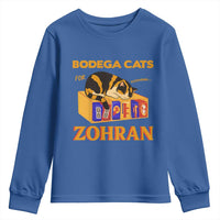 Bodega Cats for Zohran Youth Sweatshirt New York Mamdani Supporter Mayor Cute Cat - Wonder Print Shop