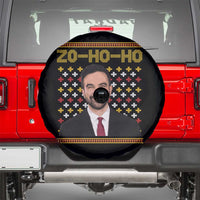 Zo Ho Ho Ugly Christmas Sweater Spare Tire Cover Funny Zohran Mamdani Holiday - Wonder Print Shop