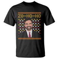 Zo Ho Ho Ugly Christmas Sweater T Shirt Funny Zohran Mamdani Holiday - Wonder Print Shop