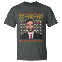 Zo Ho Ho Ugly Christmas Sweater T Shirt Funny Zohran Mamdani Holiday - Wonder Print Shop