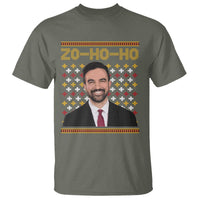 Zo Ho Ho Ugly Christmas Sweater T Shirt Funny Zohran Mamdani Holiday - Wonder Print Shop