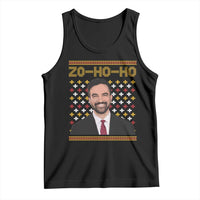 Zo Ho Ho Ugly Christmas Sweater Tank Top Funny Zohran Mamdani Holiday - Wonder Print Shop
