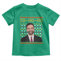 Zo Ho Ho Ugly Christmas Sweater Toddler T Shirt Funny Zohran Mamdani Holiday - Wonder Print Shop