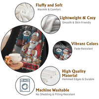 Funny Santa Tech Support Christmas Throw Blanket Rebooting Christmas Geek Humor Gift - Wonder Print Shop