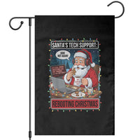 Funny Santa Tech Support Christmas Garden Flag Rebooting Christmas Geek Humor Gift - Wonder Print Shop