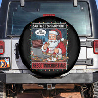 Funny Santa Tech Support Christmas Spare Tire Cover Rebooting Christmas Geek Humor Gift - Wonder Print Shop