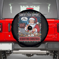 Funny Santa Tech Support Christmas Spare Tire Cover Rebooting Christmas Geek Humor Gift - Wonder Print Shop