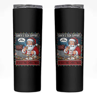 Funny Santa Tech Support Christmas Skinny Tumbler Rebooting Christmas Geek Humor Gift - Wonder Print Shop