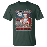 Funny Santa Tech Support Christmas T Shirt Rebooting Christmas Geek Humor Gift - Wonder Print Shop