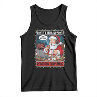 Funny Santa Tech Support Christmas Tank Top Rebooting Christmas Geek Humor Gift - Wonder Print Shop