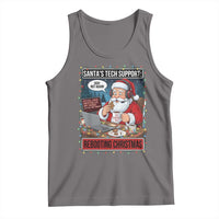 Funny Santa Tech Support Christmas Tank Top Rebooting Christmas Geek Humor Gift - Wonder Print Shop